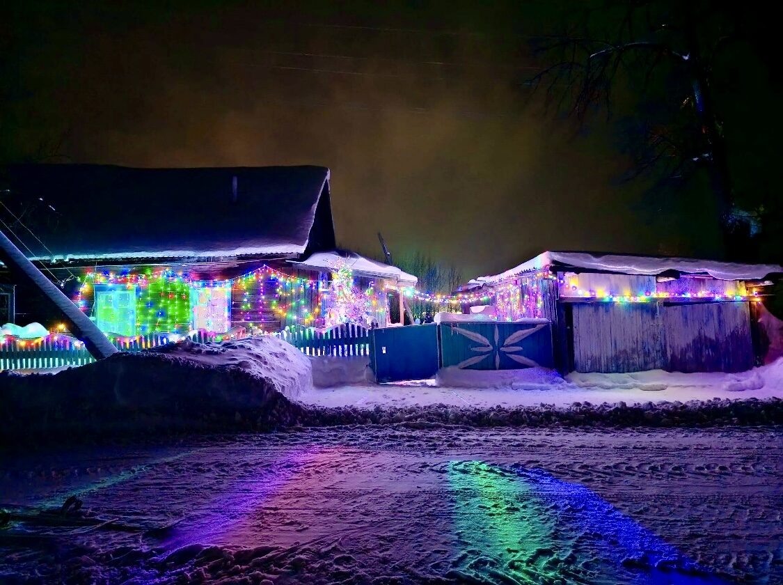 В частном секторе вот такая красота! 