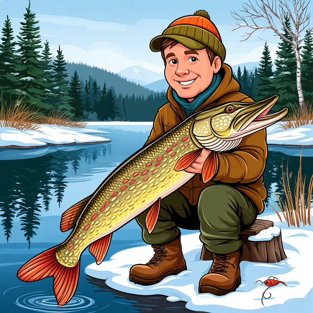 Ловля щуки зимой