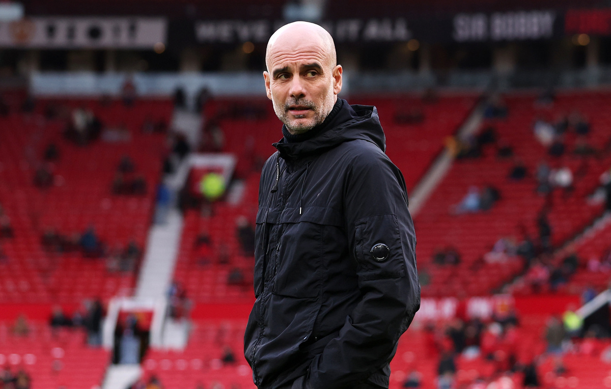    Главный тренер "Манчестер Сити" Хосеп Гвардиола  Michael Regan/Getty Images