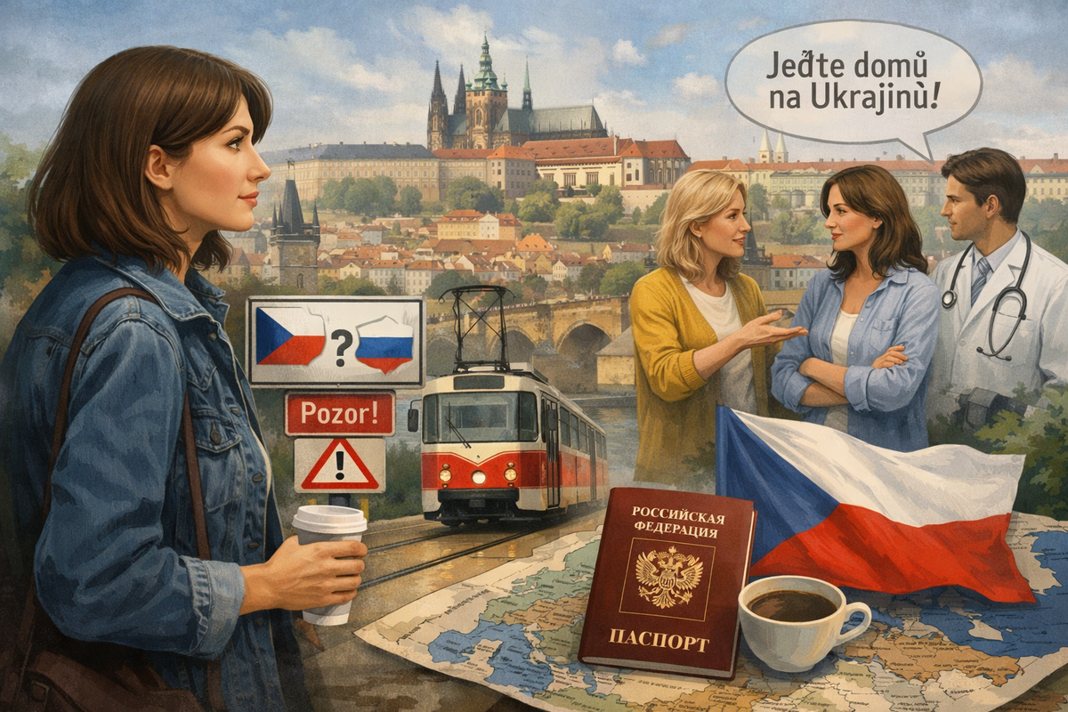 я уж и не знаю, какое фото добавить, попросила умный интеллект опять сгенерировать иллюстрацию к статье. Вот он что придумал. Только надострочных знаков над чешкой фразой больше, чем нужно понаставил