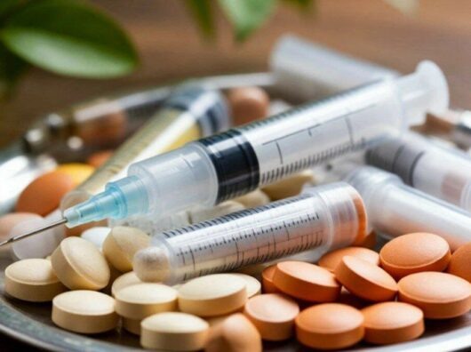    Таблетки и шприцы // Фото сгенерировано нейросетью «Шедеврум»