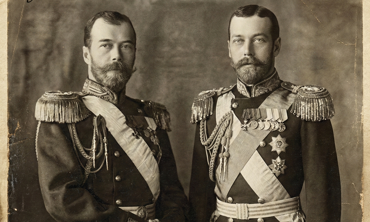 Николай II и Георг V. Найдите 10 отличий.