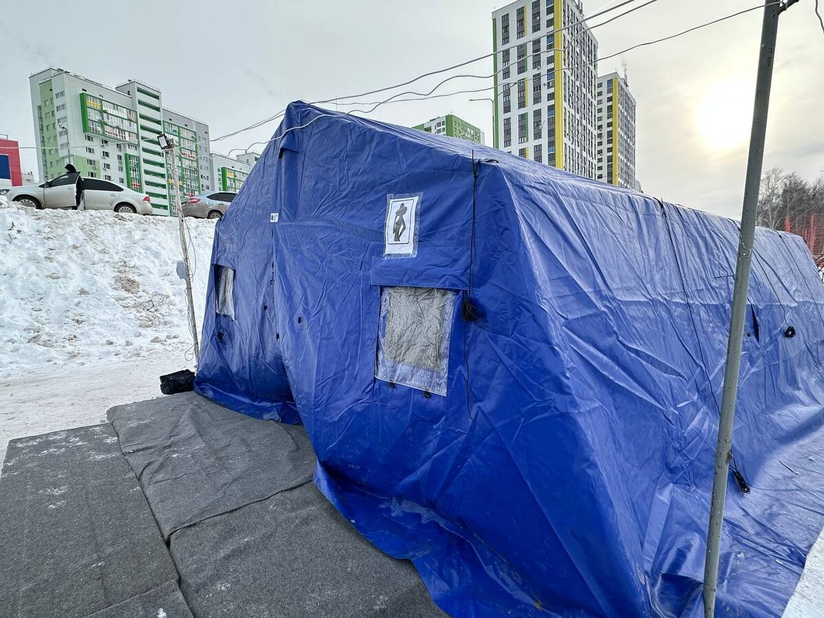    Для жителей Демского района Уфы оборудовали купель в микрорайоне "Яркий"