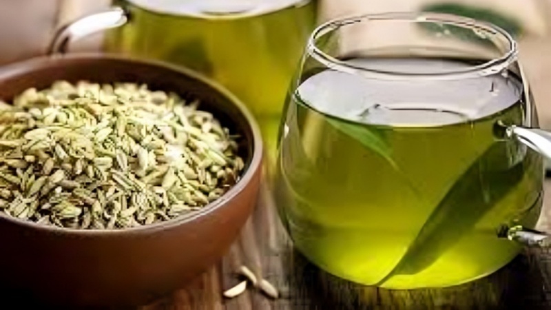 Растение фенхель и чай из него
