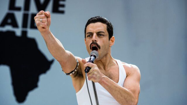 Кадр из к/ф «Богемская рапсодия» реж. Брайан Сингер. 2018 г.