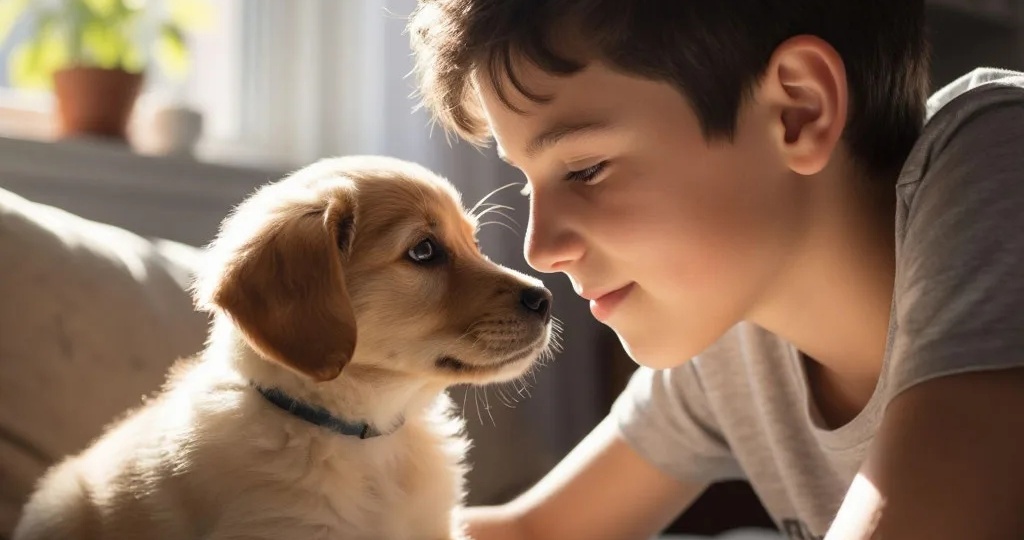 Подросток спас щенка