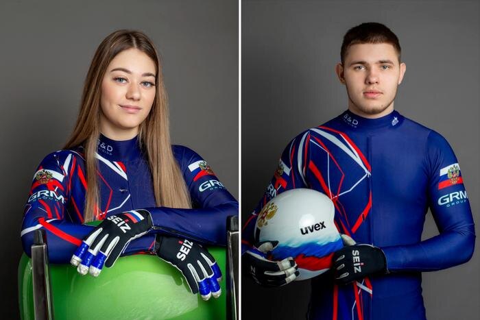 Саночники Дарья Олесик и Павел Репилов. Обложка © rusluge, © rusluge