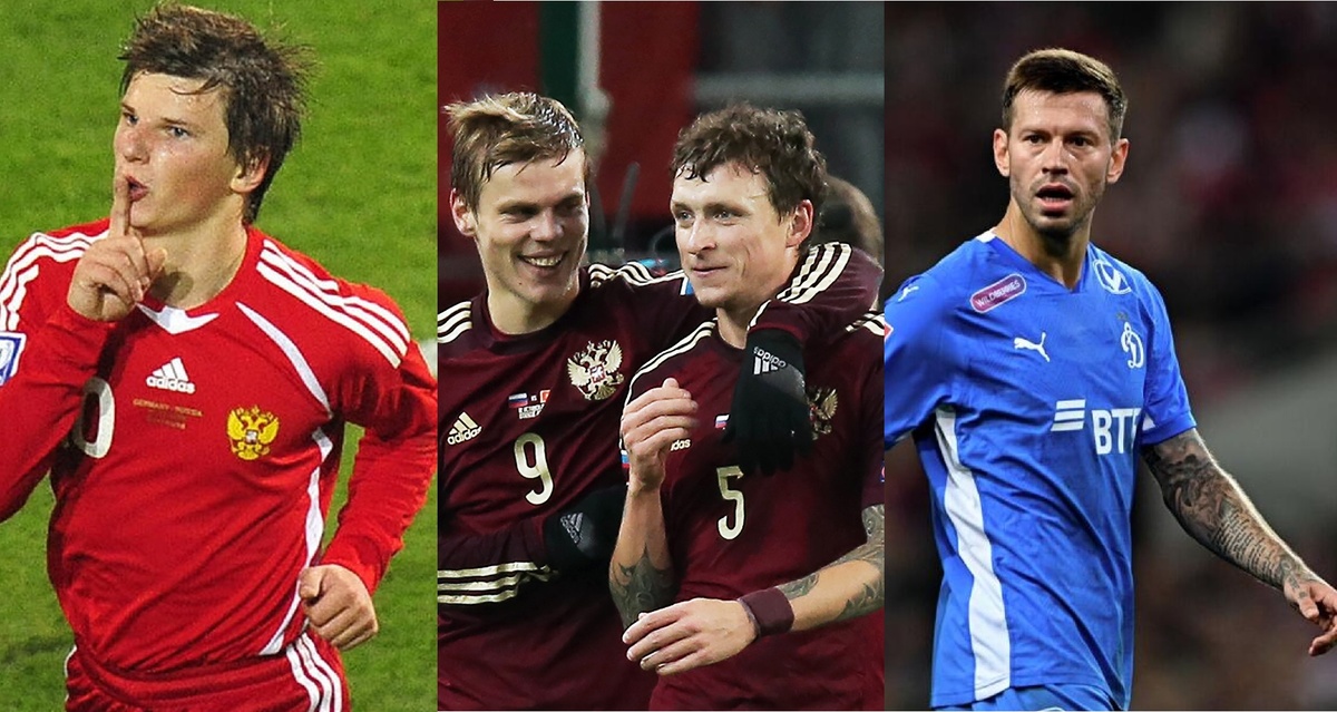 Аршавин, Кокорин, Мамаев, Смолов. Фото: соцсети