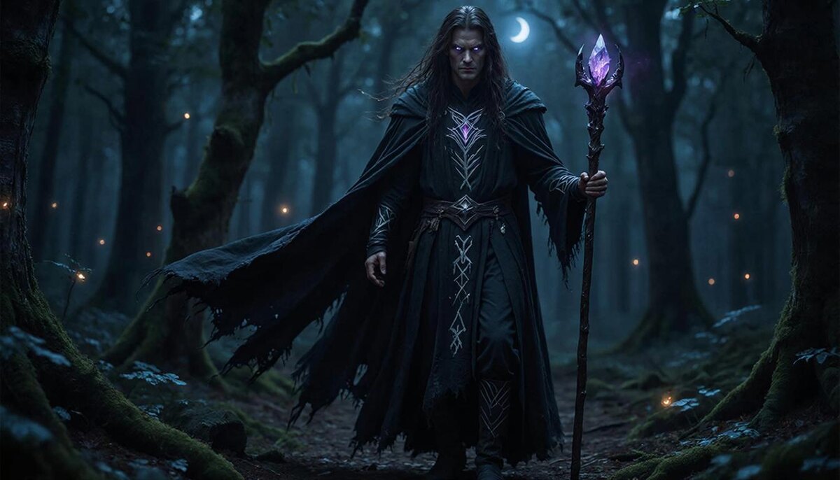 Темный маг Моргар из мира Вертонии