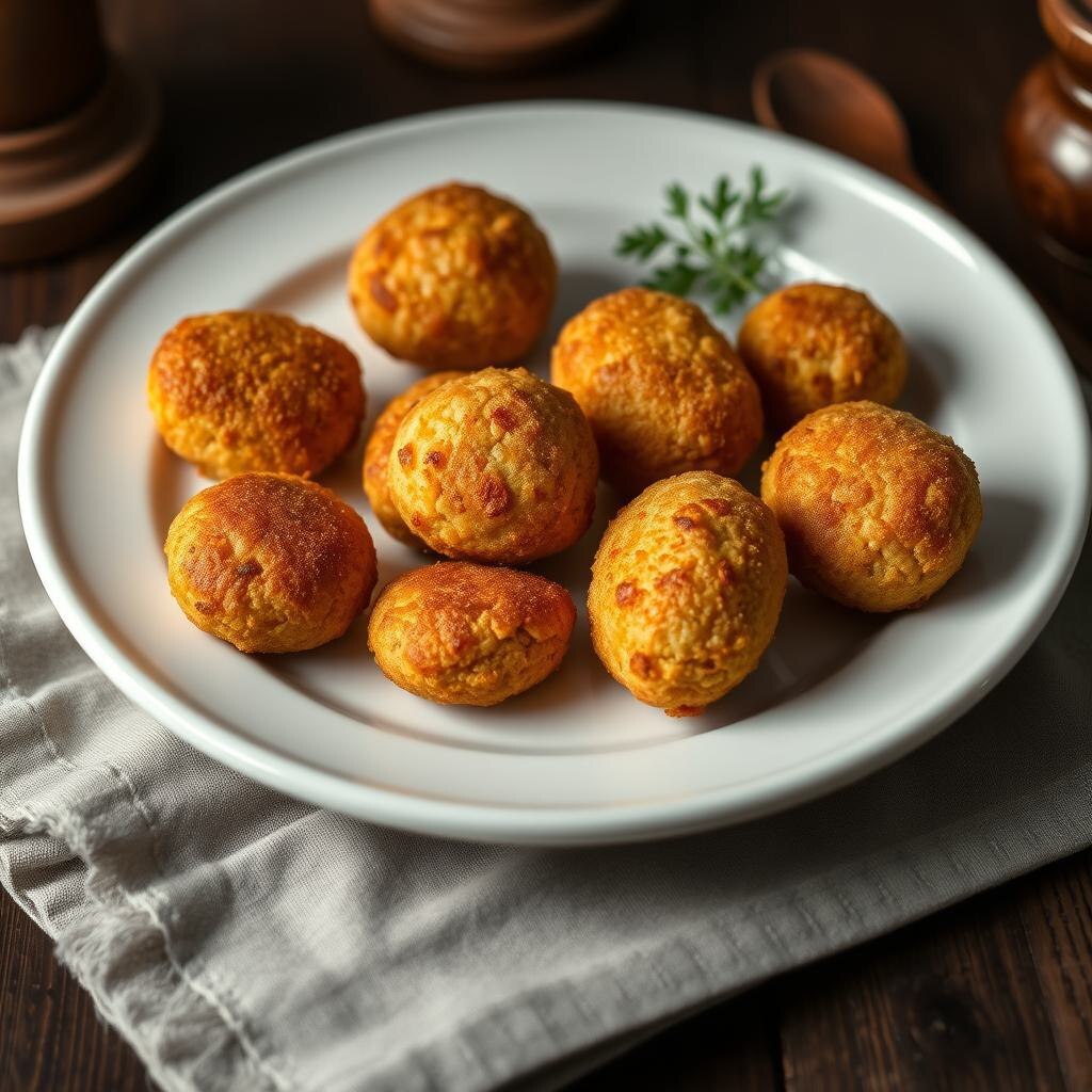 Картофельные крокеты с треской