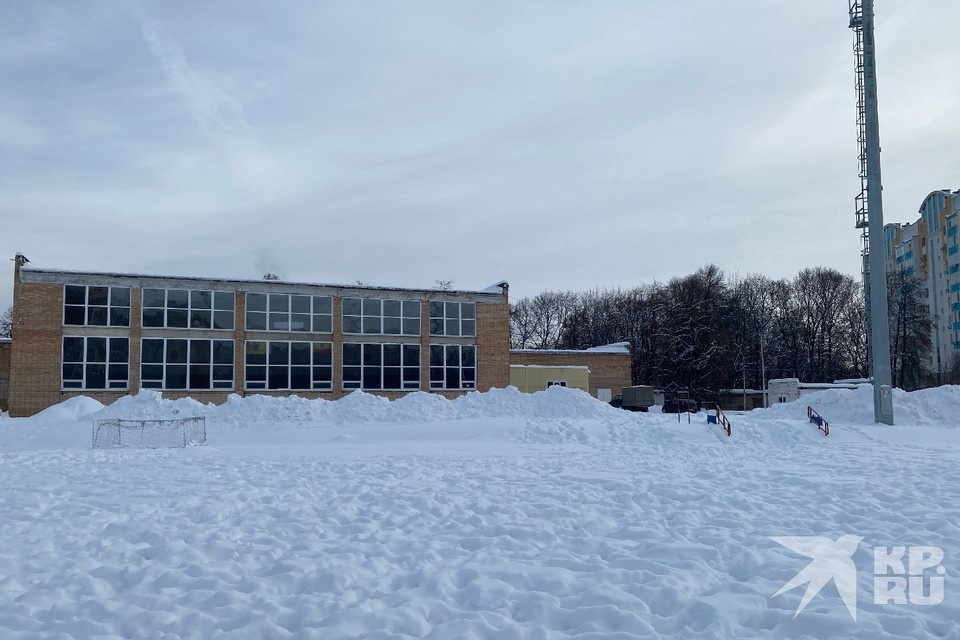    Горы снега и сугробы...