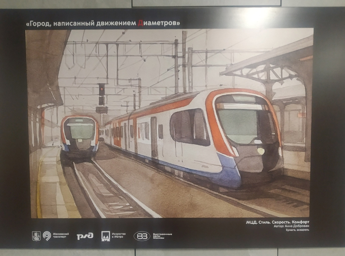 Выставка "Город, написанный движением диаметров", фото автора