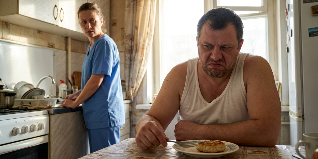 Муж потерял работу и лег на диван, а меня отправил на вторую смену