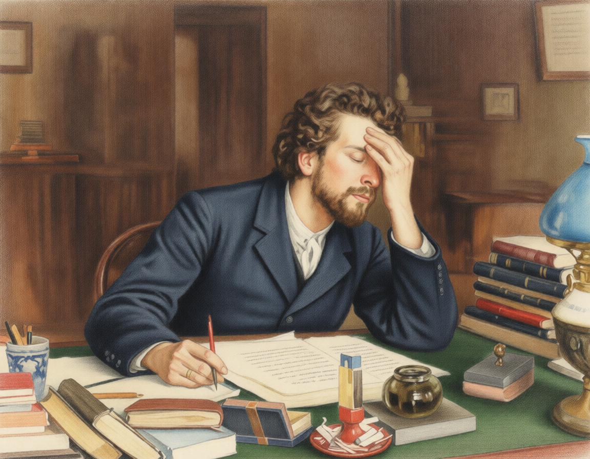                                                                    Муки творчества