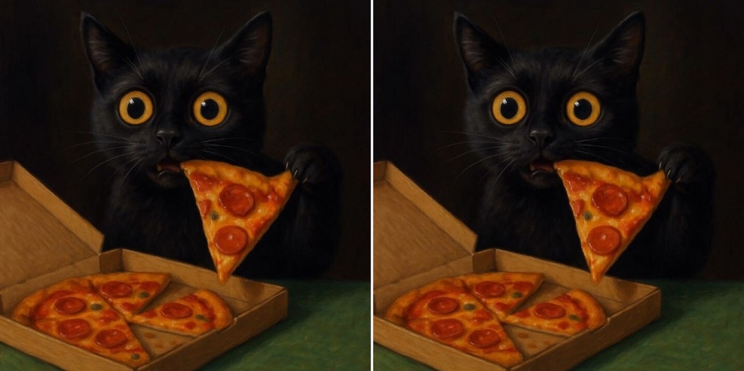 Найди 5 отличий. Клевые котики проверят Вашу внимательность