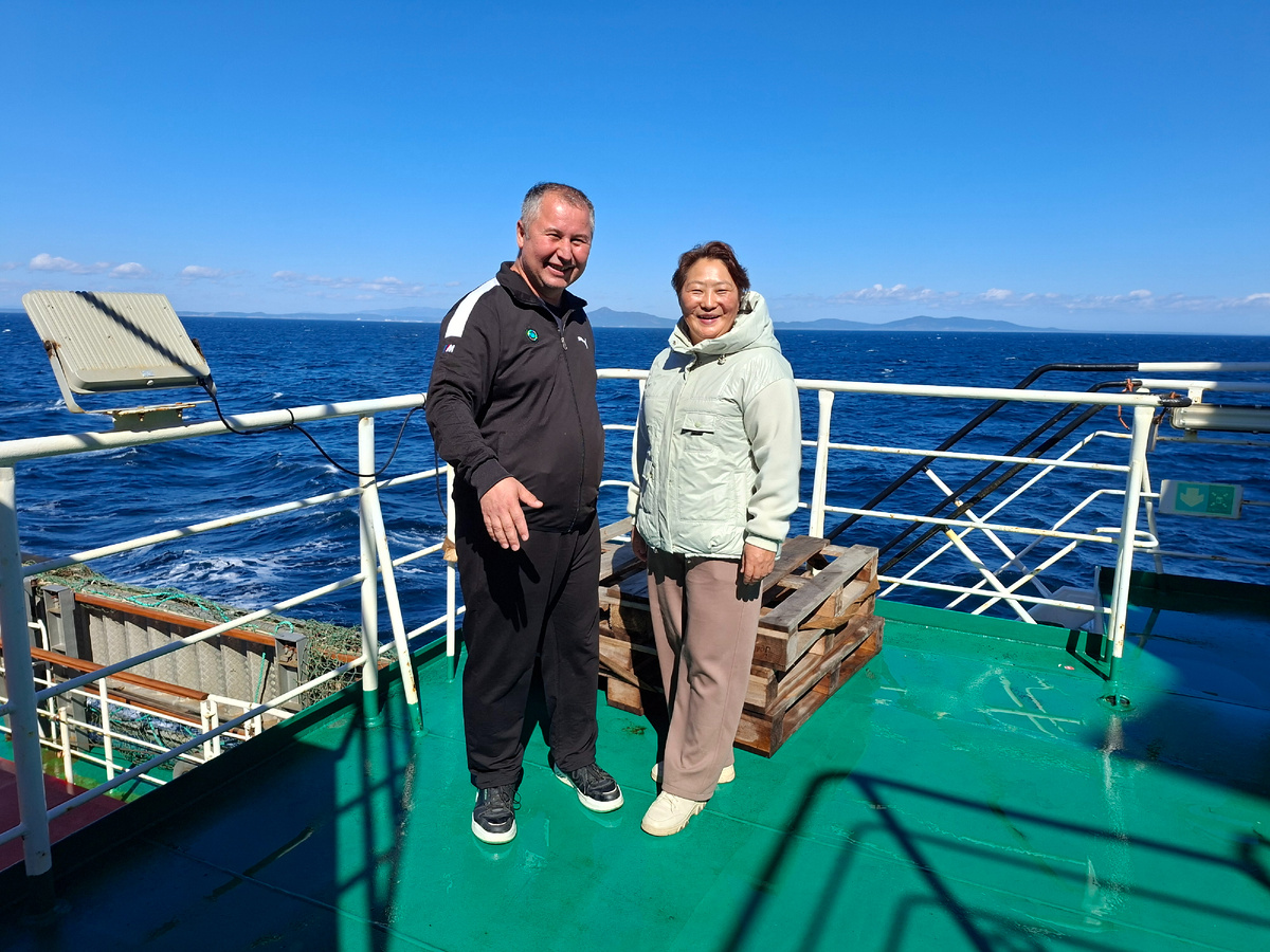 С руководителем поездки на стажировку