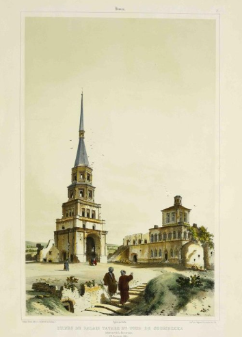 Андре Дюран. «Руины Татарского дворца и башня Сююмбике», 1846 год, Государственный музей изобразительных искусств Республики Татарстан © Public domain