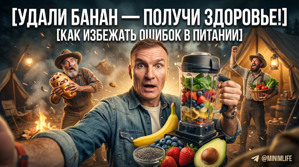 Смузи-киллер: Как один банан незаметно крадет у вас молодость (и почему заморозка лучше свежего)