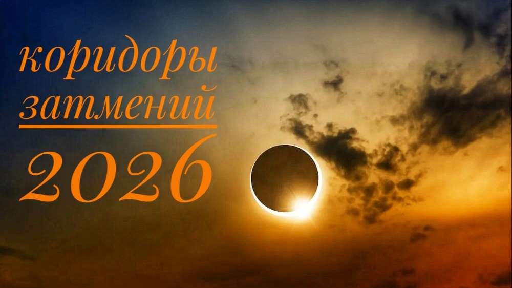 Зимний и летний коридоры затмений 2026