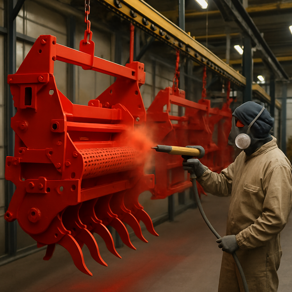 Порошковая покраска с/х техники