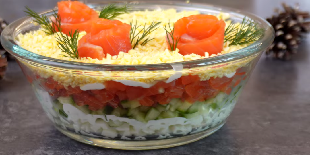 Салат «Принцесса»: мега легкий и нарядный. Все просят этот рецепт...