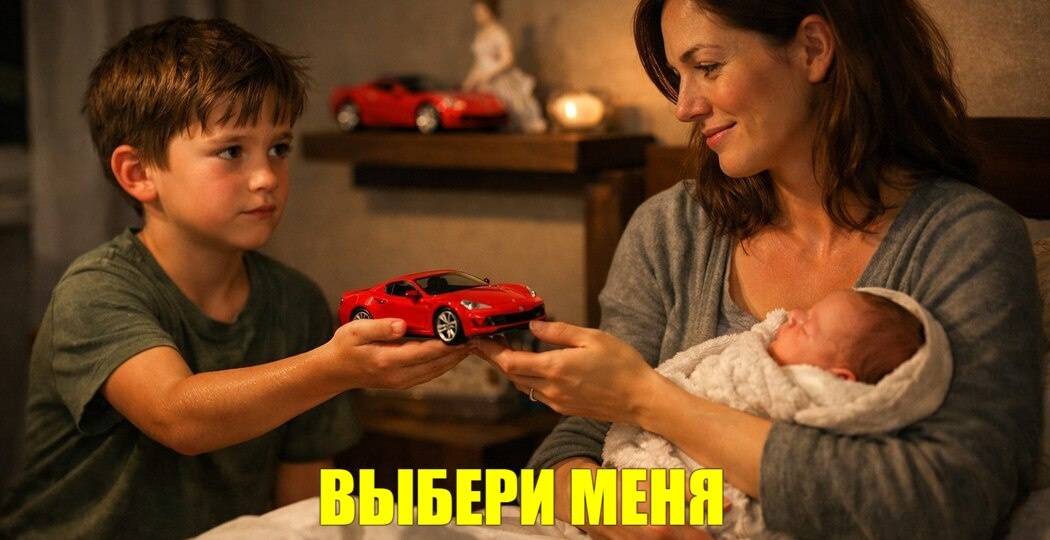 Сын подарил маме свою самую ценную игрушку, когда у него появилась сестра. Её реакция оказалась мудрее любых слов.