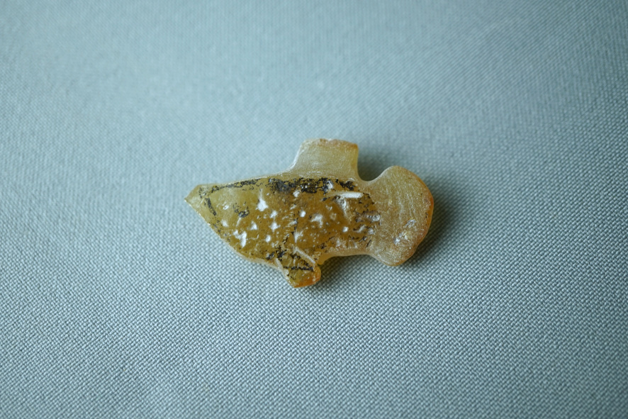 Пока ещё страшно, но это уже чем-то напоминает на рыбку.