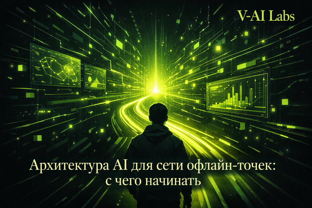    Архитектура AI для сети офлайн-точек малого бизнеса