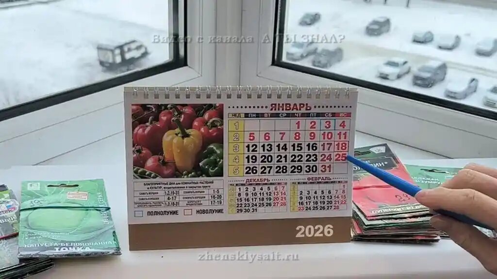 Лунный календарь - Январь.