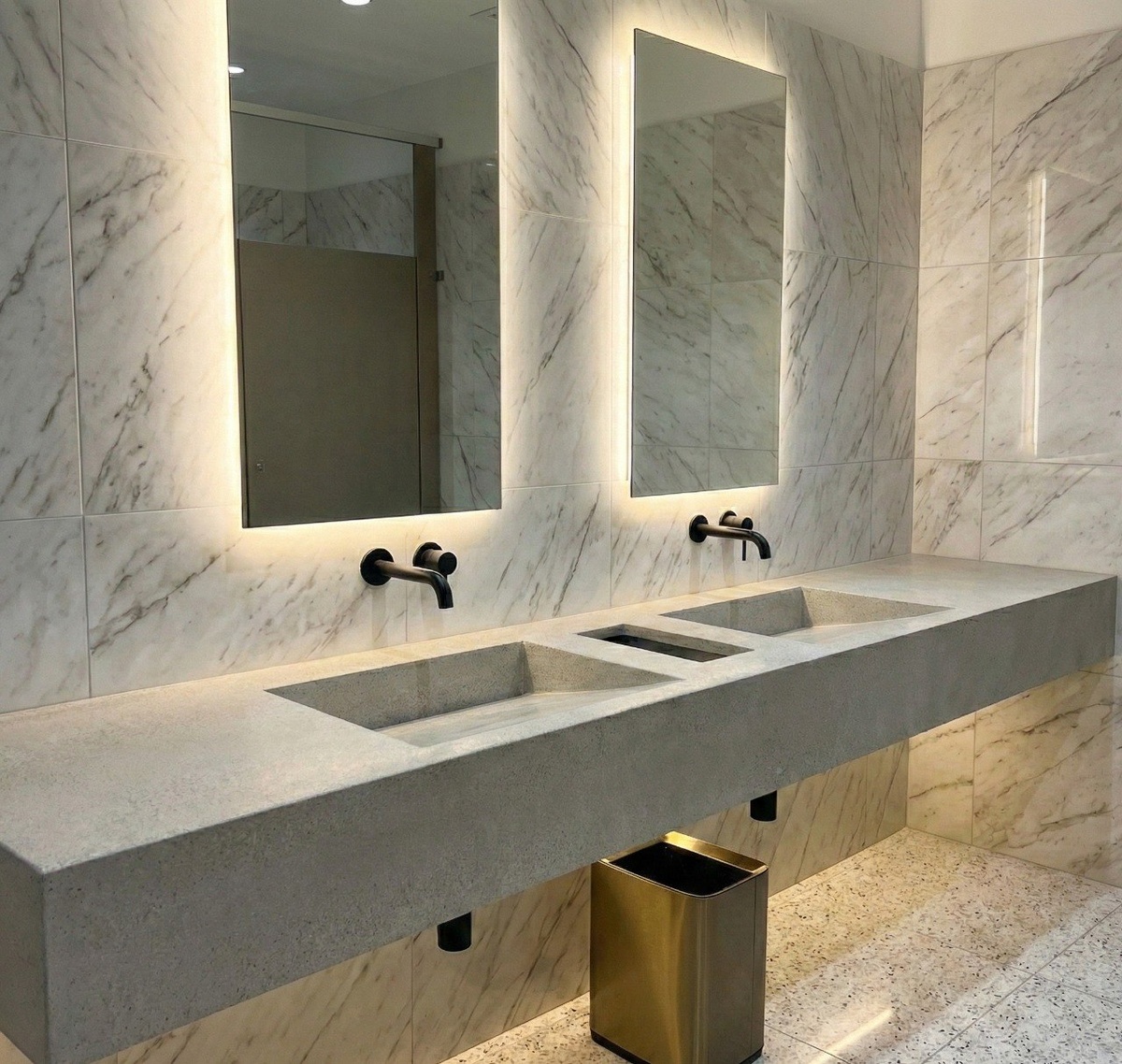 раковина из микроцемента на заказ