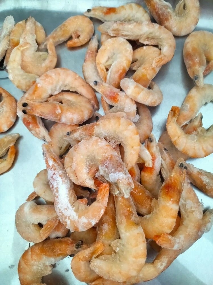 Шаг 1. Промыли креветки 