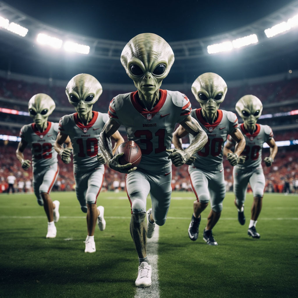 Гуманоиды играют в Американский футбол