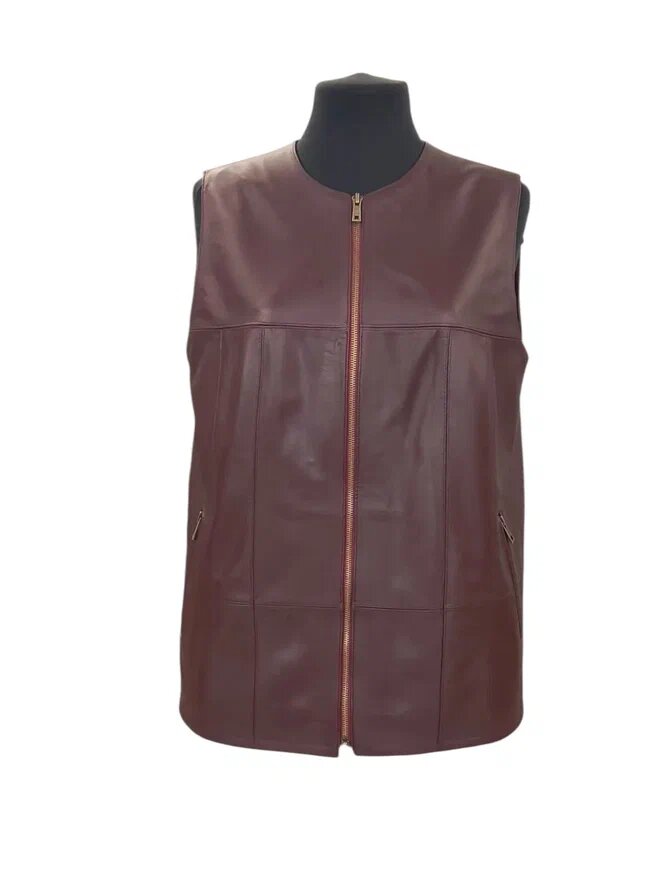 Переделка кожаной куртки в жилет. Ателье Ирины Берзиной.