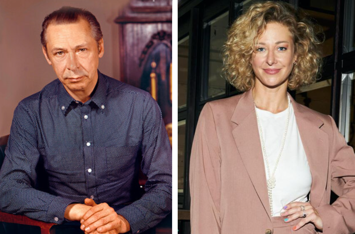 Олег Ефремов и его внучка