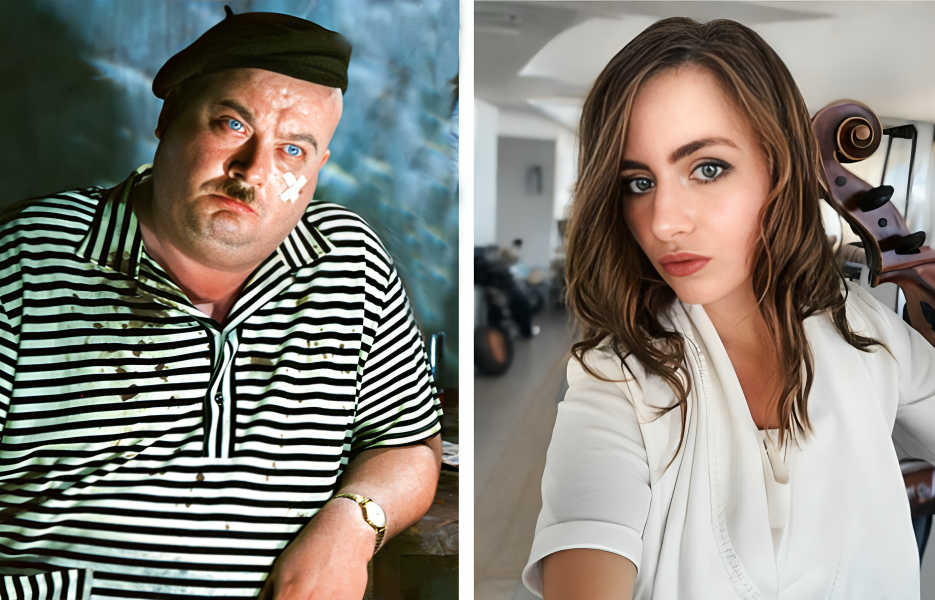 Евгений Моргунов и его внучка