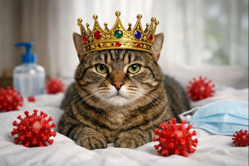 Кошачий ИИ создал картинку специально для статьи