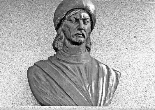 Бумин-каган. Бюст в городе Сёгют