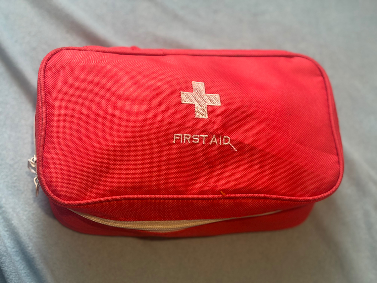 Основная аптечка в специальном органайзере.