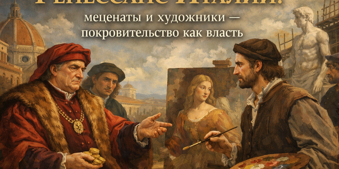 Ренессанс Италии: меценаты и художники — покровительство как власть.