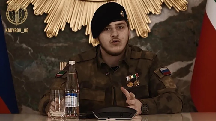    Молодой горец решил поставить на место Зеленского. Фото: телеграм-канал Рамзана Кадырова