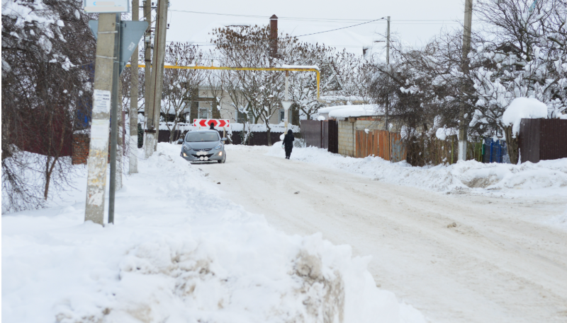 Фото автора. 18.01.2026. Станица, после снежного заряда.
