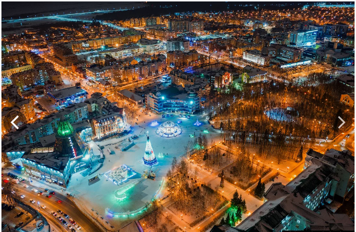 Фото из открытого доступа. Ханты-Мансийск с высоты.