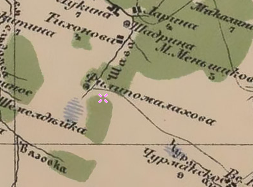Карта Стрельбицкого. Восток Европейской части России. Фрагмент.