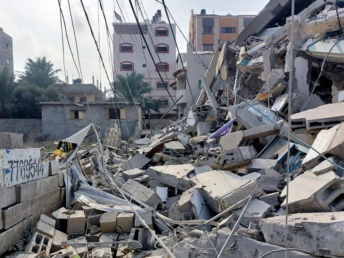    Обломки зданий, пострадавших в результате ракетных ударов ВС Израиля по Газе© РИА Новости . Тарек Алиян