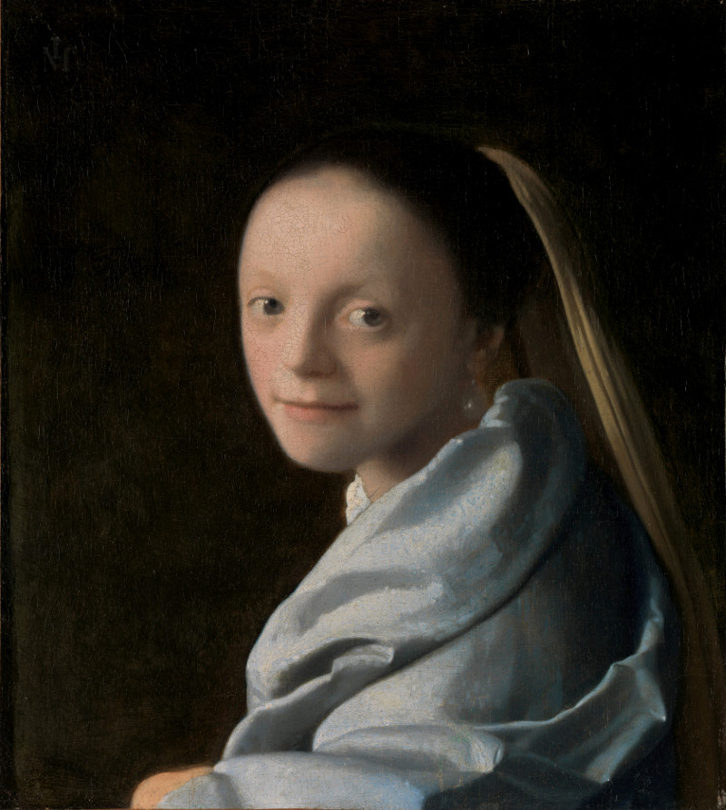 Study of a Young Woman by Johannes Vermeer 