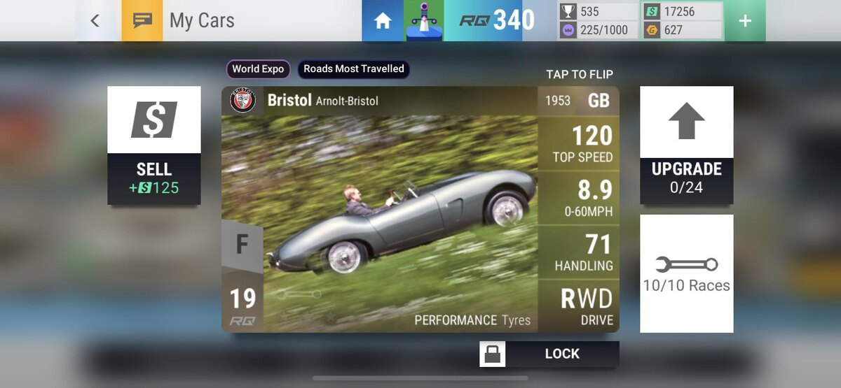 Типичная карта F-класса. RQ19 означает, что ранг этой карты 19.