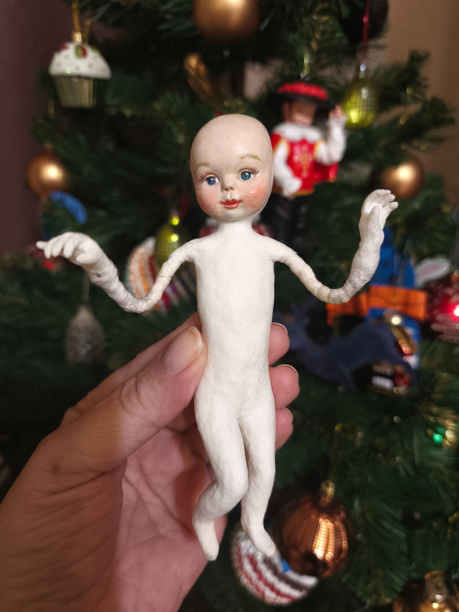 Изготовление ватной ёлочной игрушки. Автор: Никифорова Светлана.