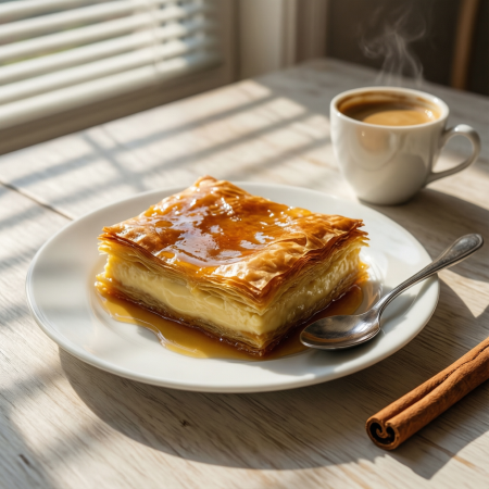 Galaktoboureko (Γαλακτομπούρεκο) — Галактобуреко