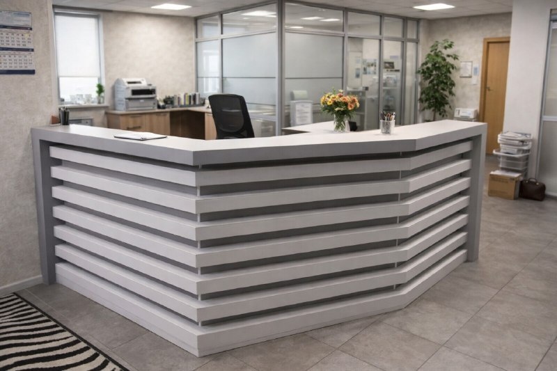 Ресепшн на заказ из акрилового камня