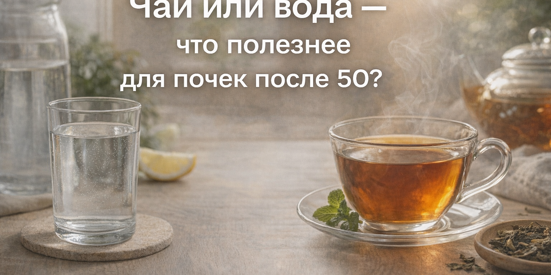 Чай или вода — что полезнее для почек после 50?